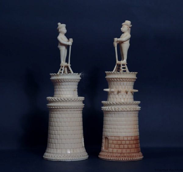 Antique Indian John Company chess set