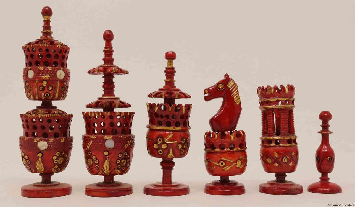 Antique Mexican Chess Set