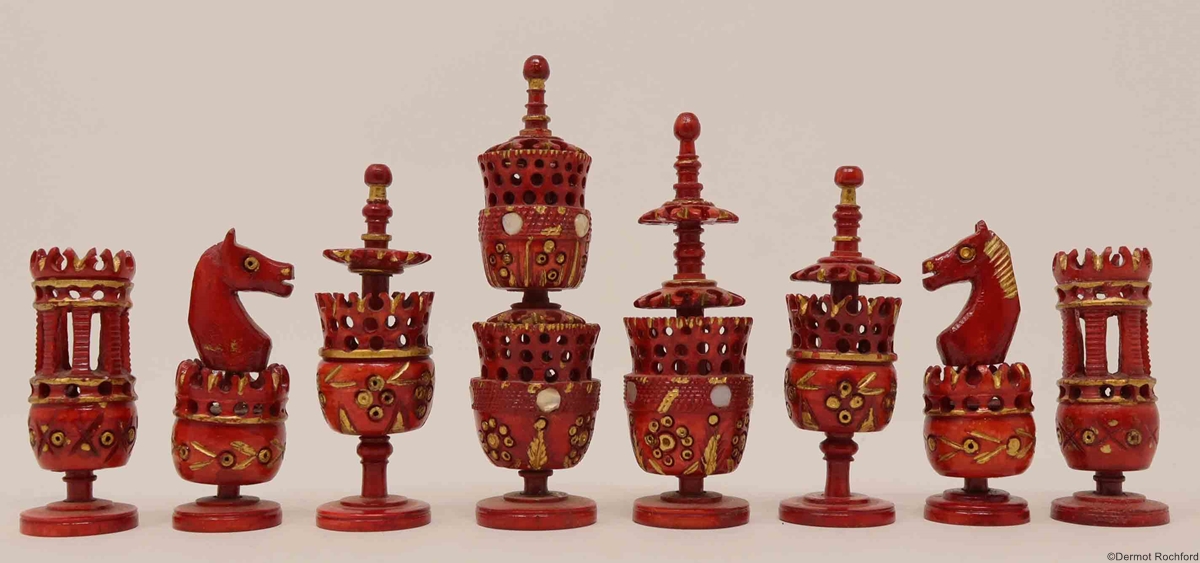 Antique Mexican Chess Set