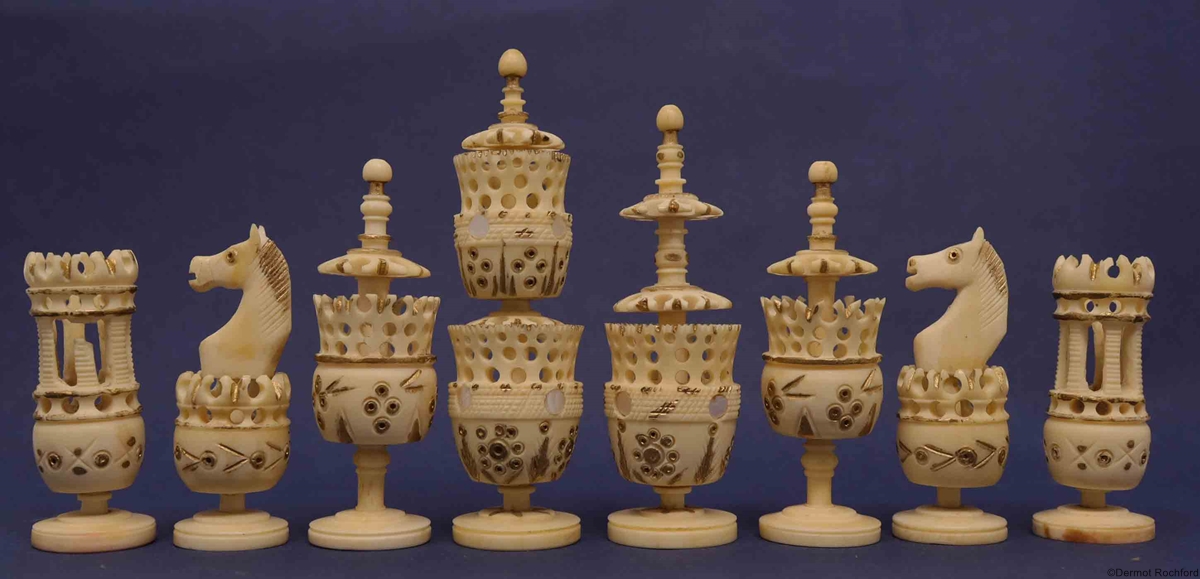 Antique Mexican Chess Set