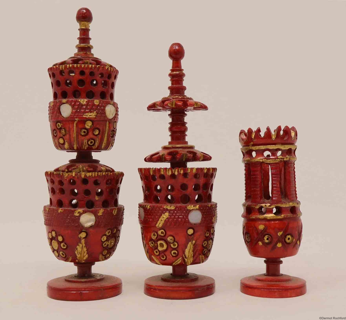 Antique Mexican Chess Set