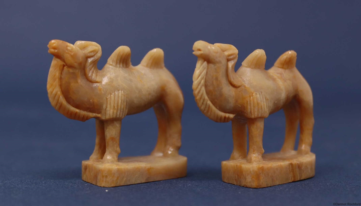  Vintage Mongolian Stone Chess Set