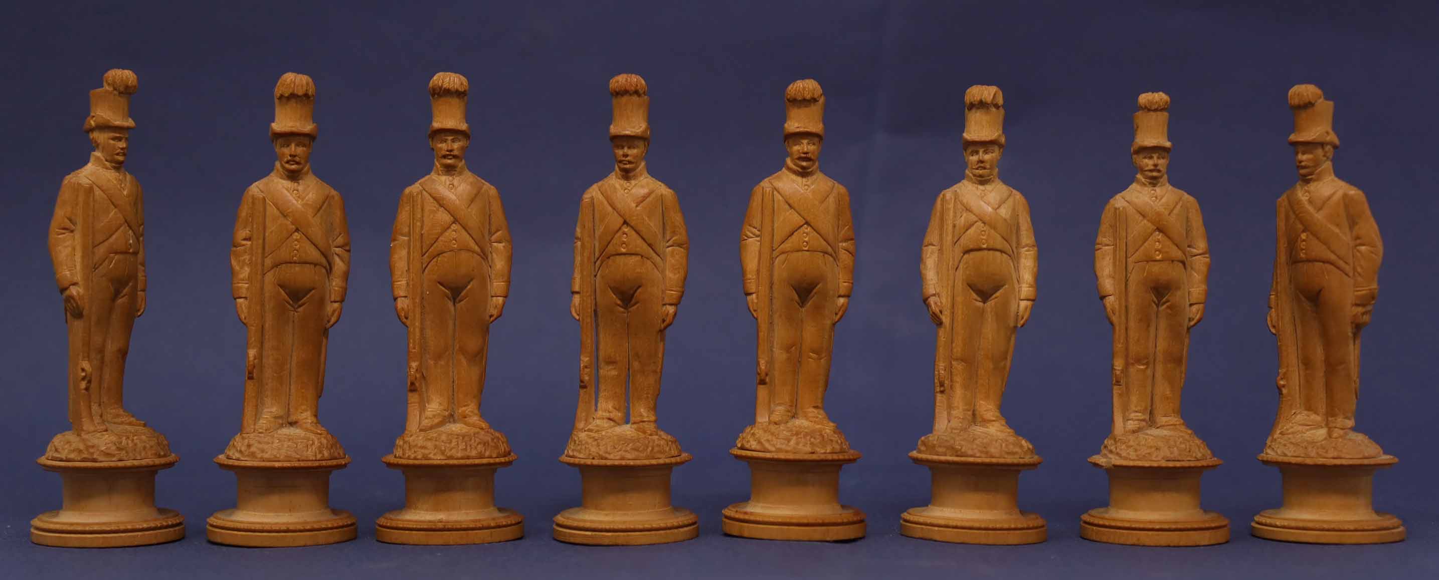 Antique Swiss Chess Set