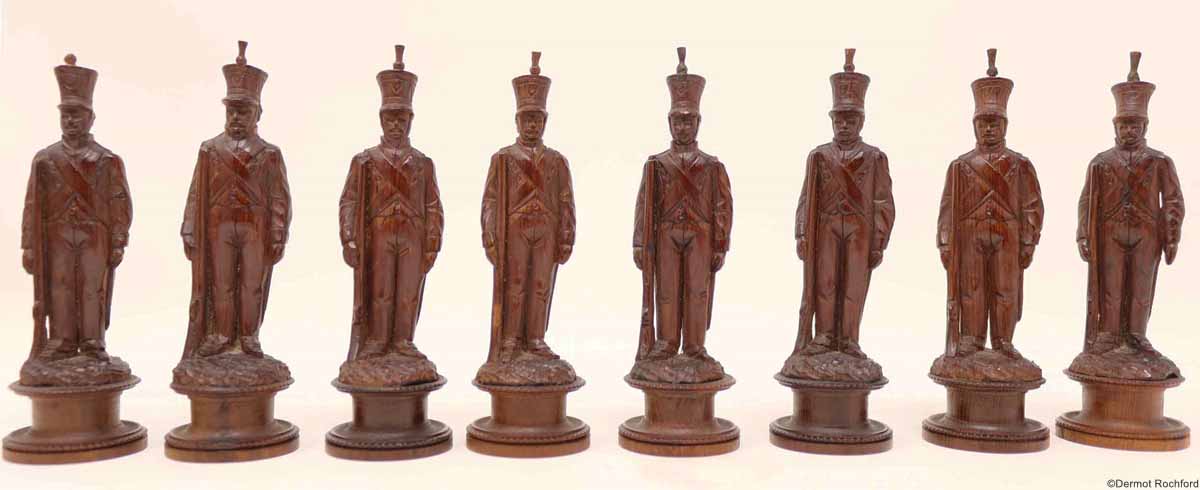 Antique Swiss Chess Set