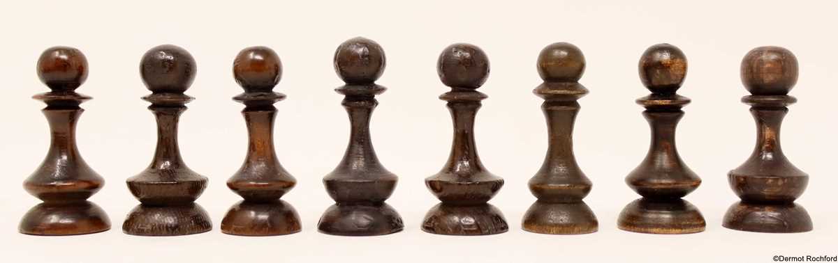 Antique English Rowbotham Chess Set