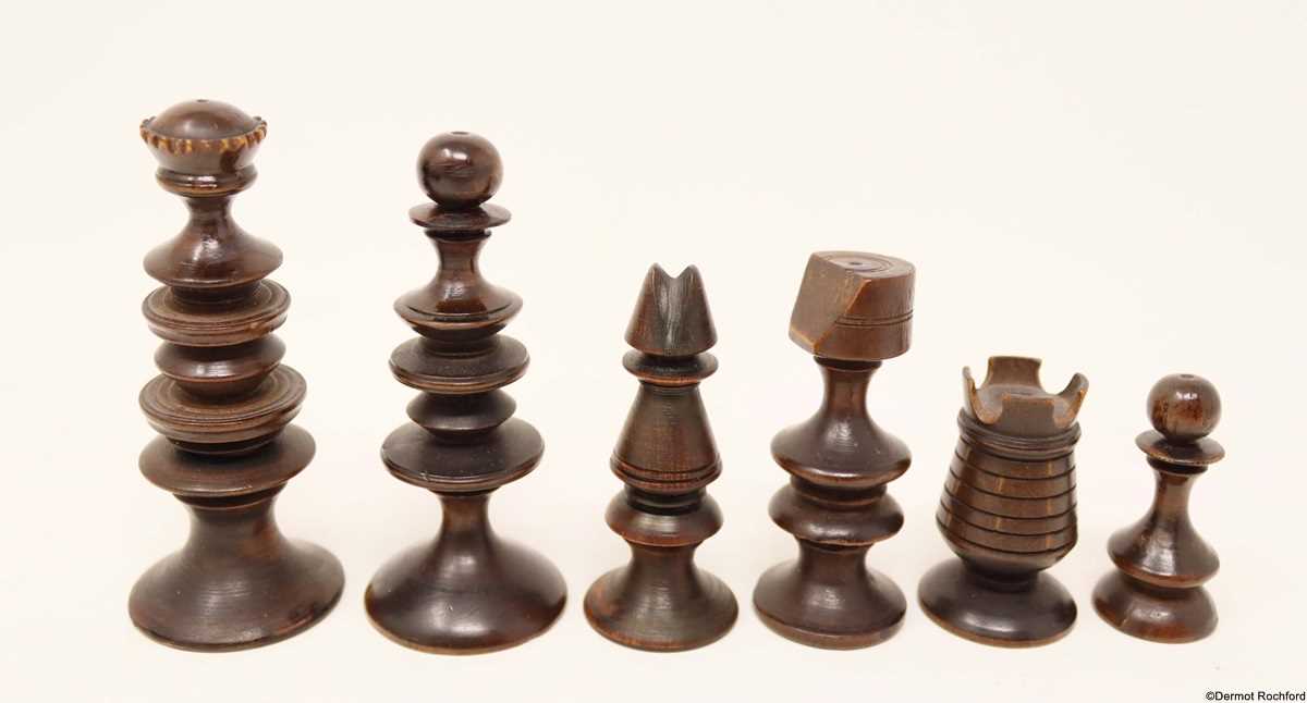 Antique English Rowbotham Chess Set