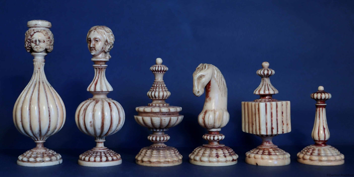 Antique very early Chess Set