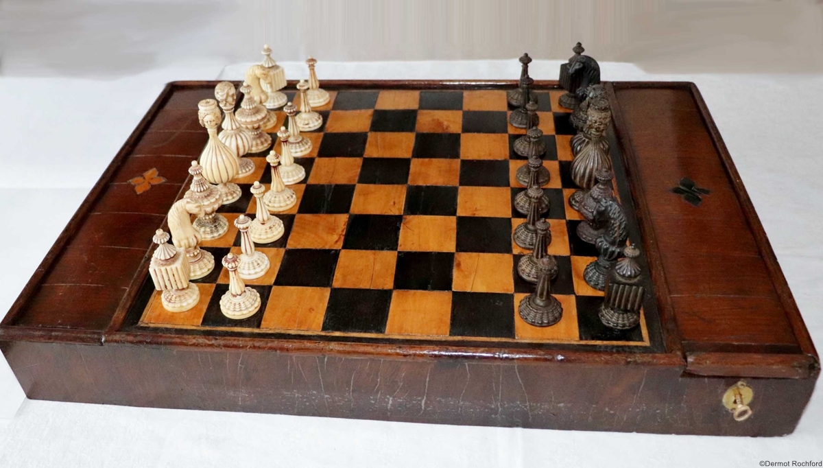 Antique very early Chess Set