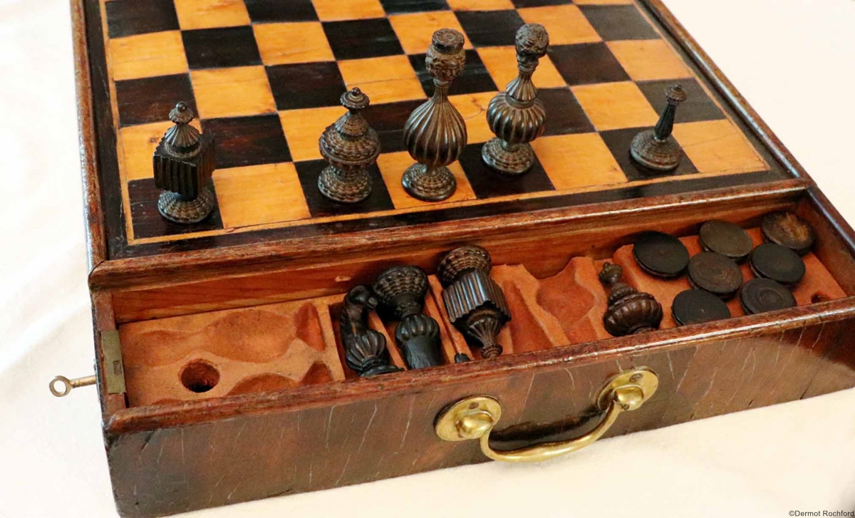 Antique very early Chess Set