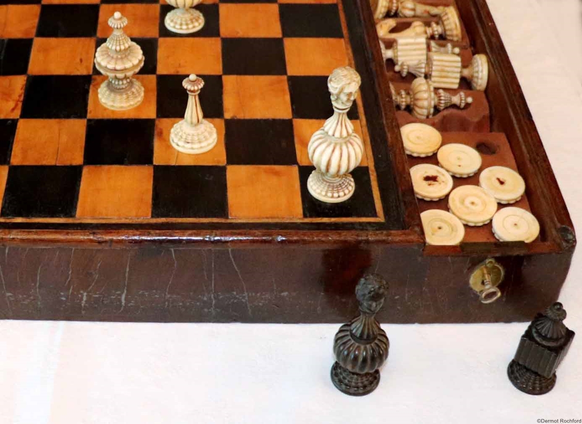 Antique very early Chess Set