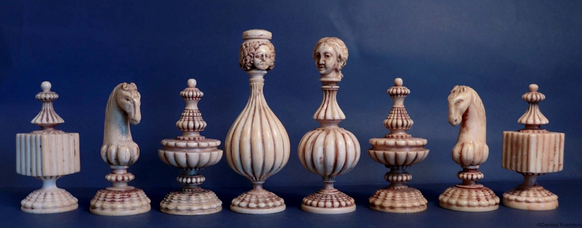 Antique very early Chess Set