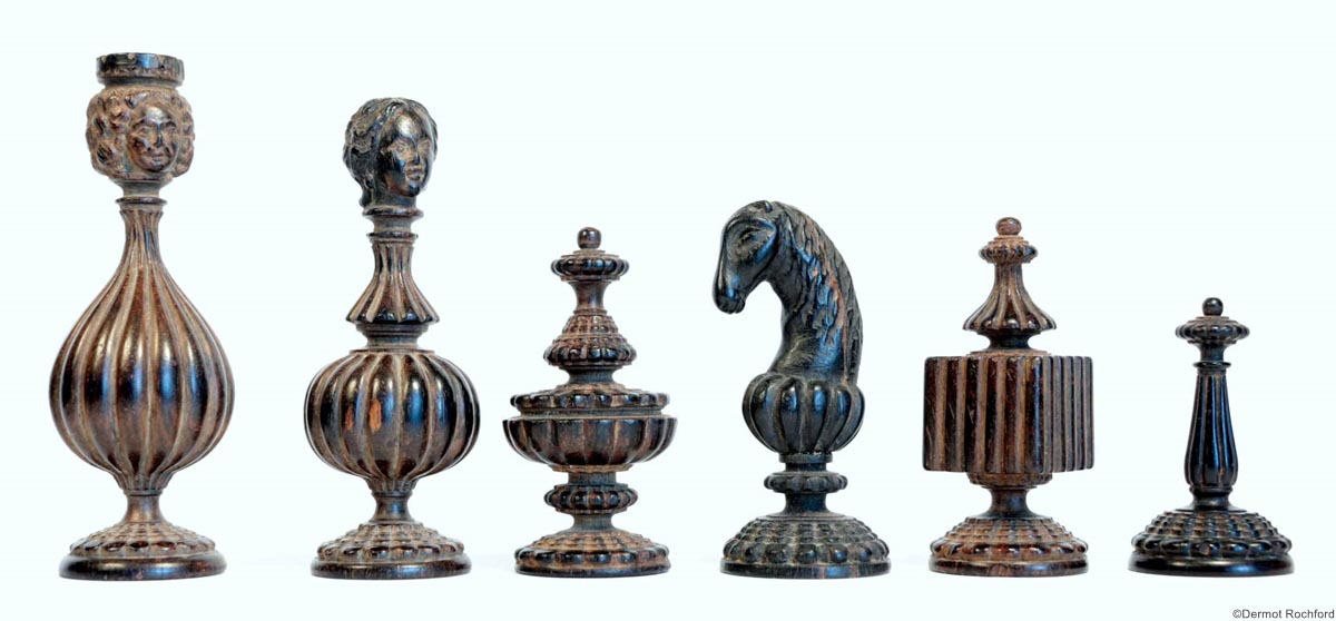 Antique very early chess set
