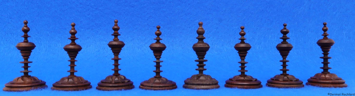 Antique Early Selenus Chess Set