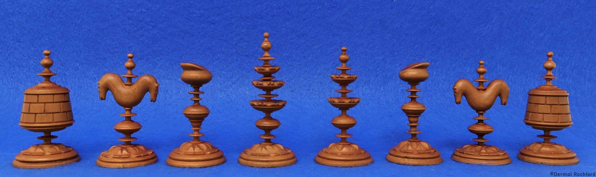 Antique Early Selenus Chess Set
