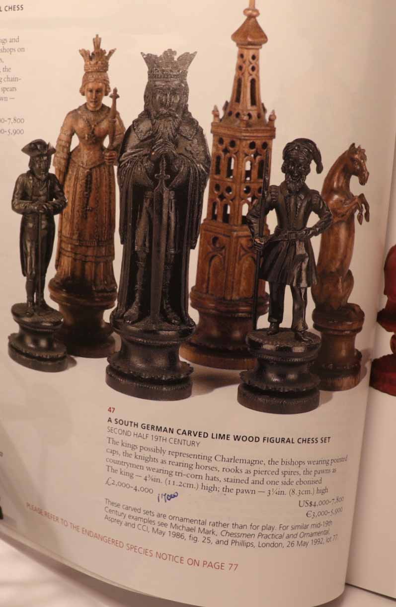 Antique Swiss Chess Set
