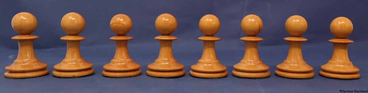 Antique Jaques Club Chess Set
