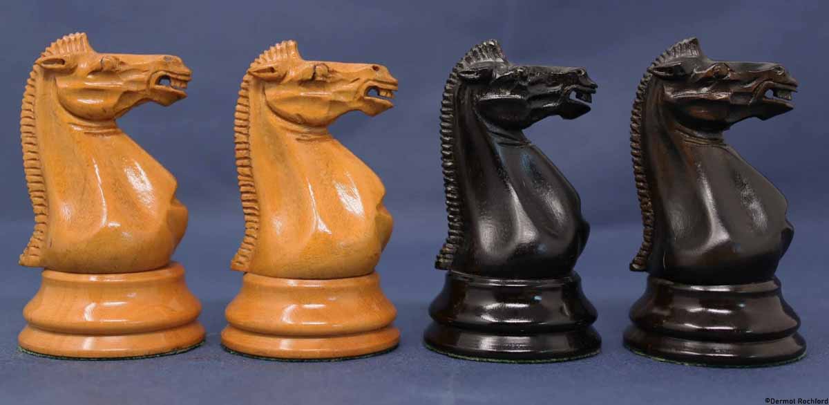 Antique Jaques Club Chess Set
