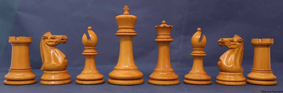 Antique Jaques Club Chess Set