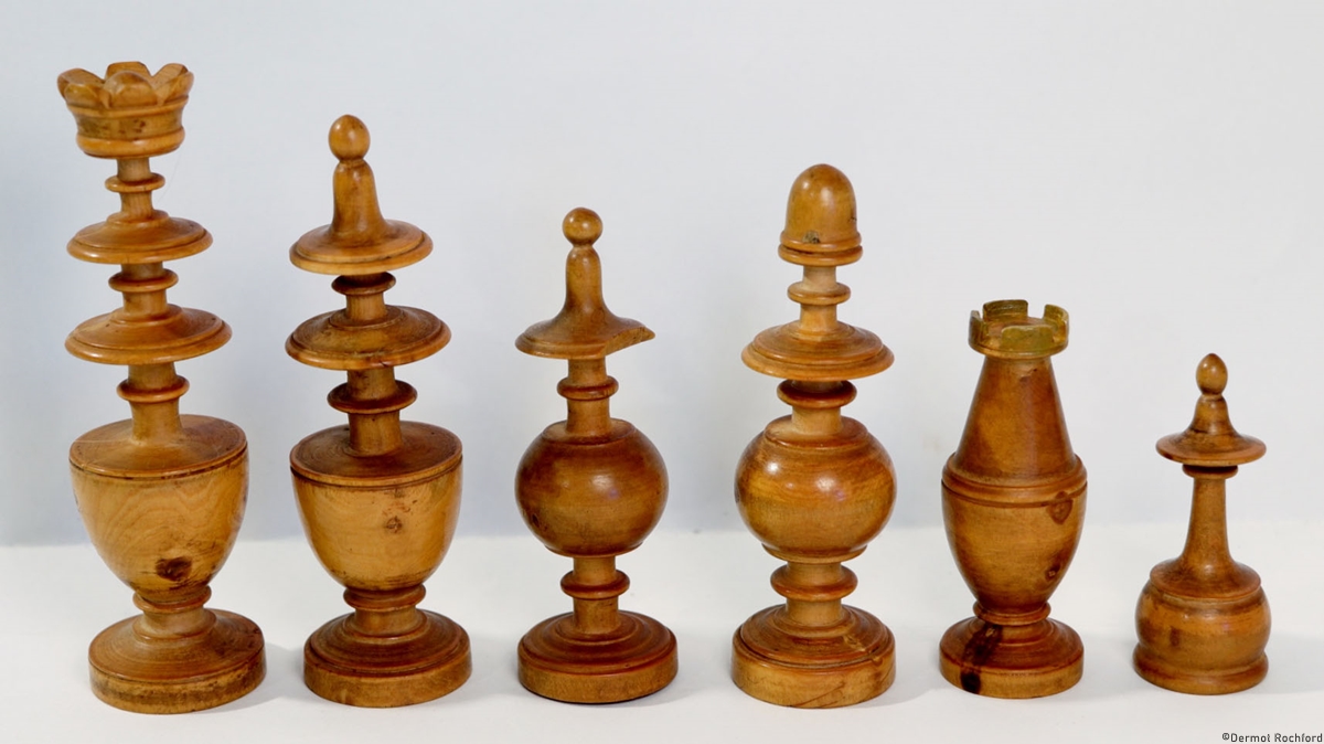 Antique French Directoire Chess Set