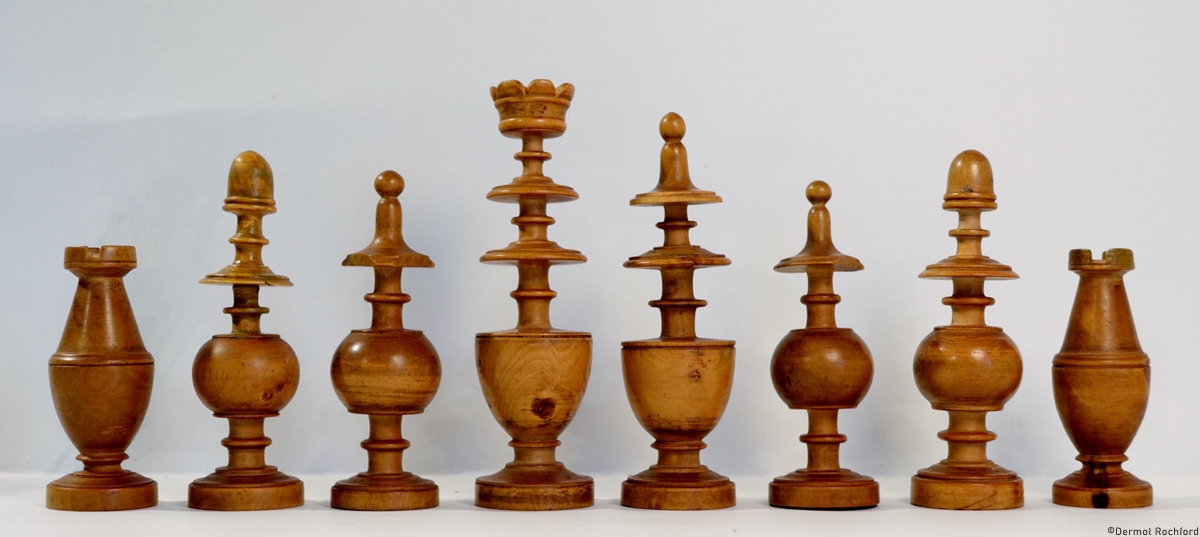 Antique French Directoire Chess Set