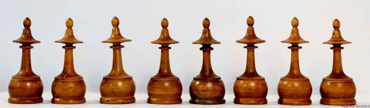 Antique French Directoire Chess Set
