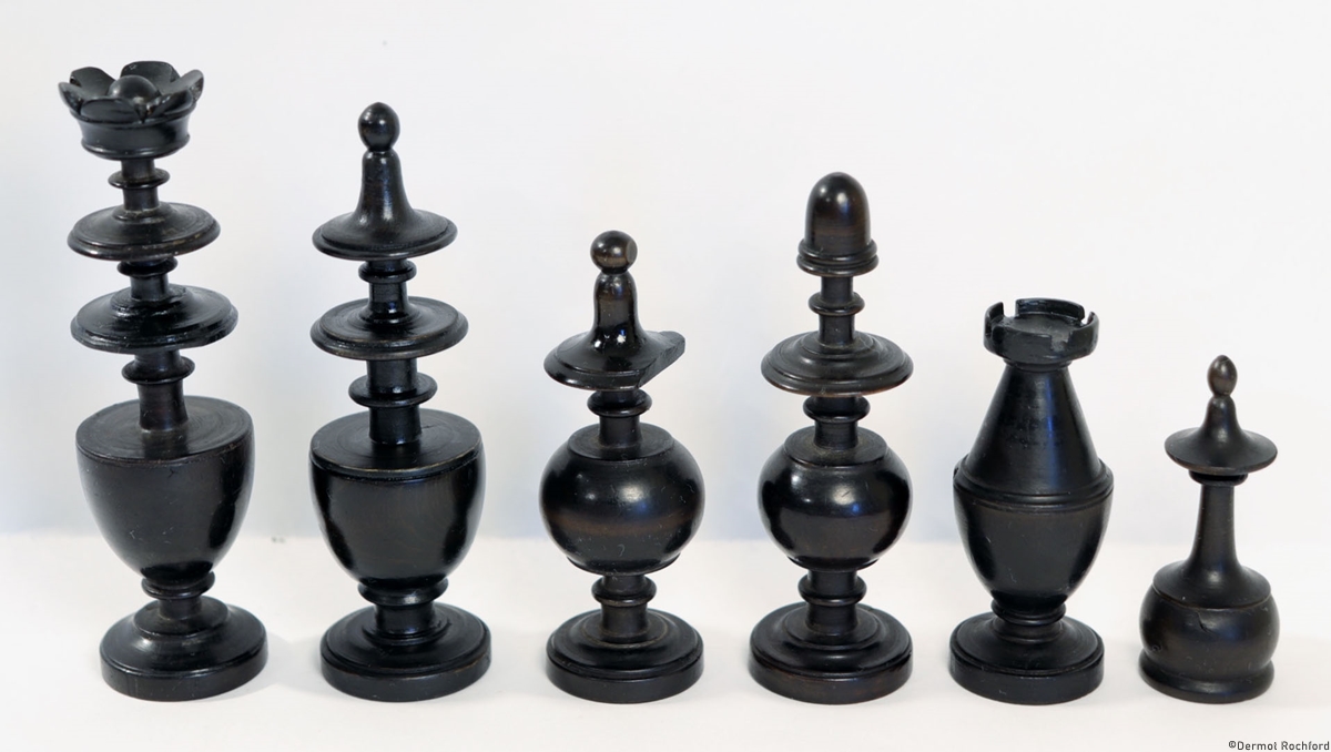 Antique French Directoire Chess Set