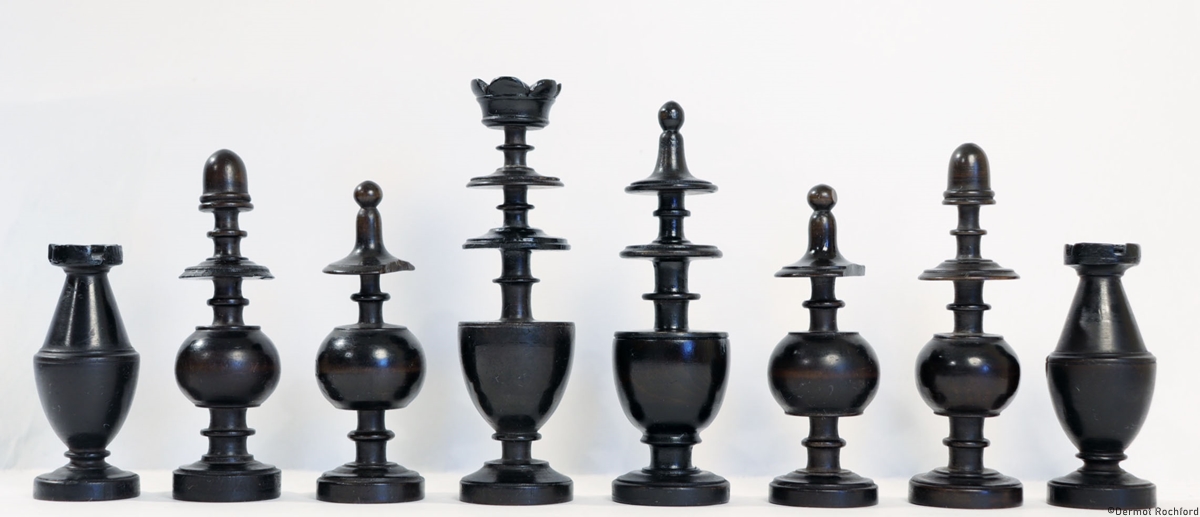 Antique French Directoire Chess Set