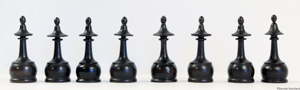 Antique French Directoire Chess Set