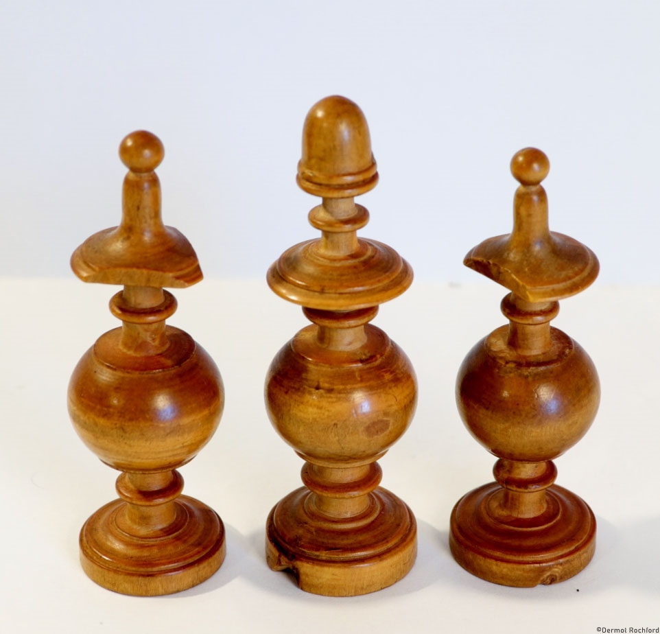 Antique French Directoire Chess Set