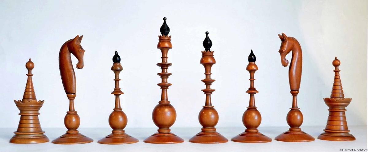 Antique Dutch Chess Set