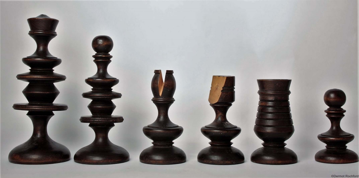 Antique German chess set