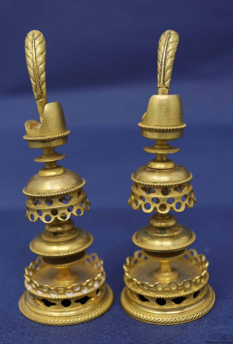 Antique Metal Selenus Chess Set