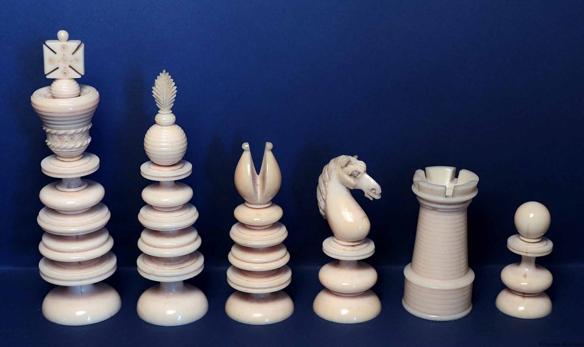 Antique Merrifield Chess Set