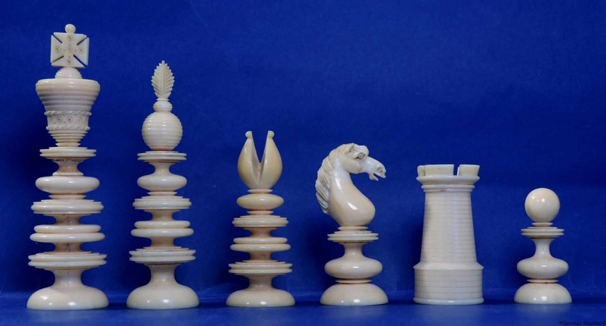 Antique Merrifield Chess Set