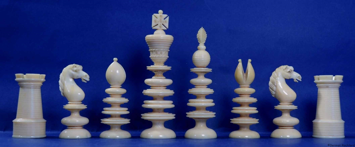 Antique Merrifield Chess Set