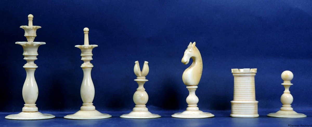 Antique Spike Chess Set