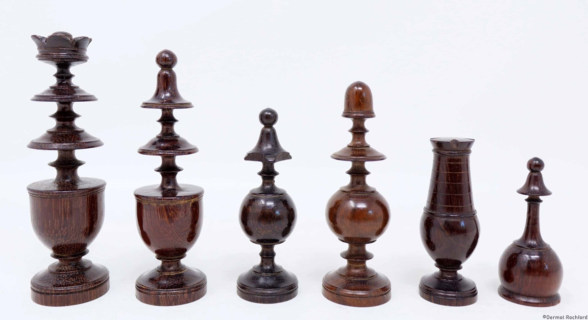 Antique French Directoire Chess Set