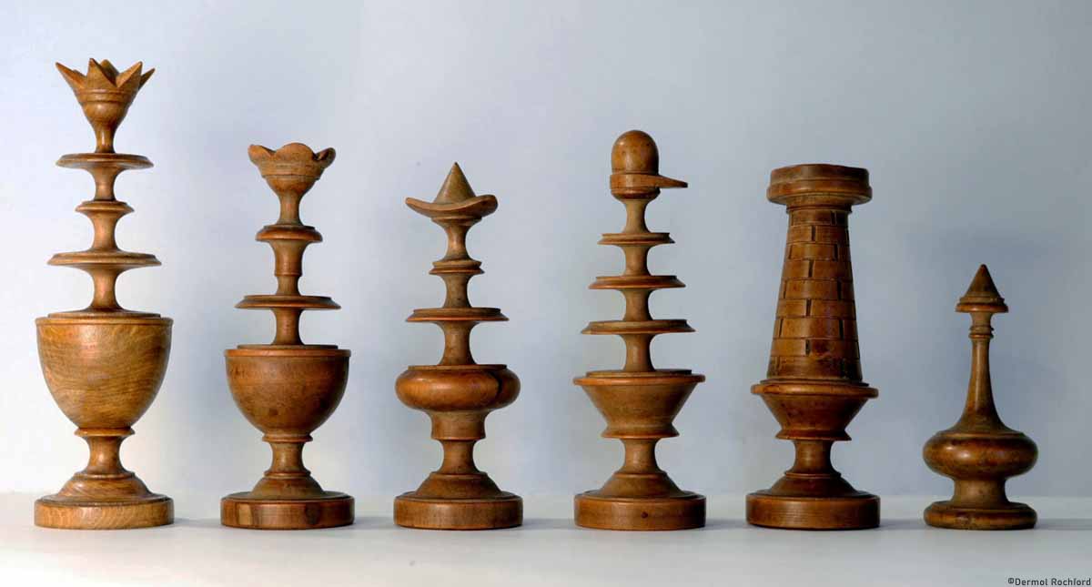 Antique French Directoire Chess Set