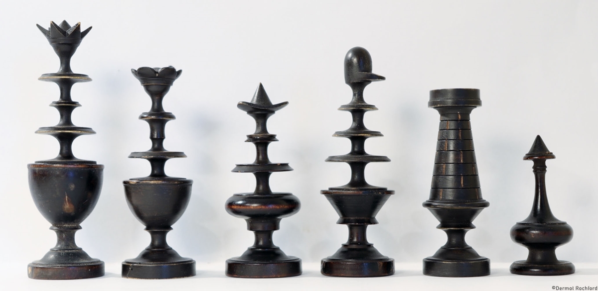 Antique French Directoire Chess Set