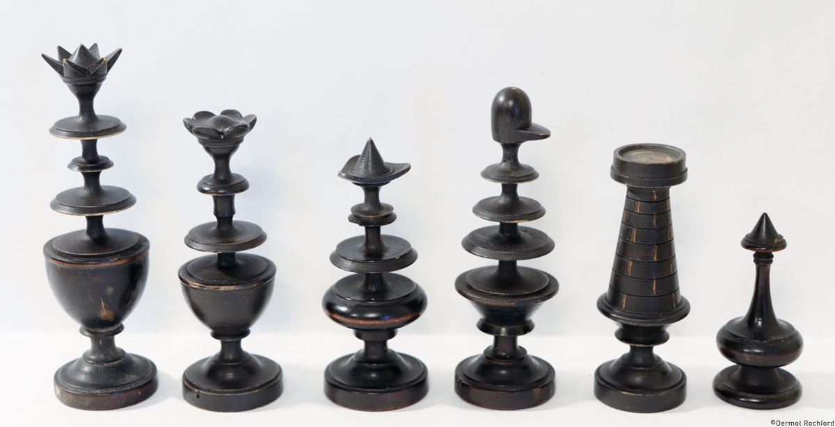 Antique French Directoire Chess Set