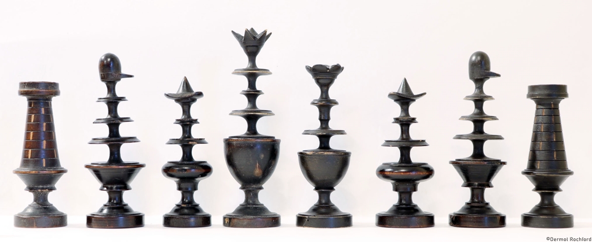 Antique French Directoire Chess Set