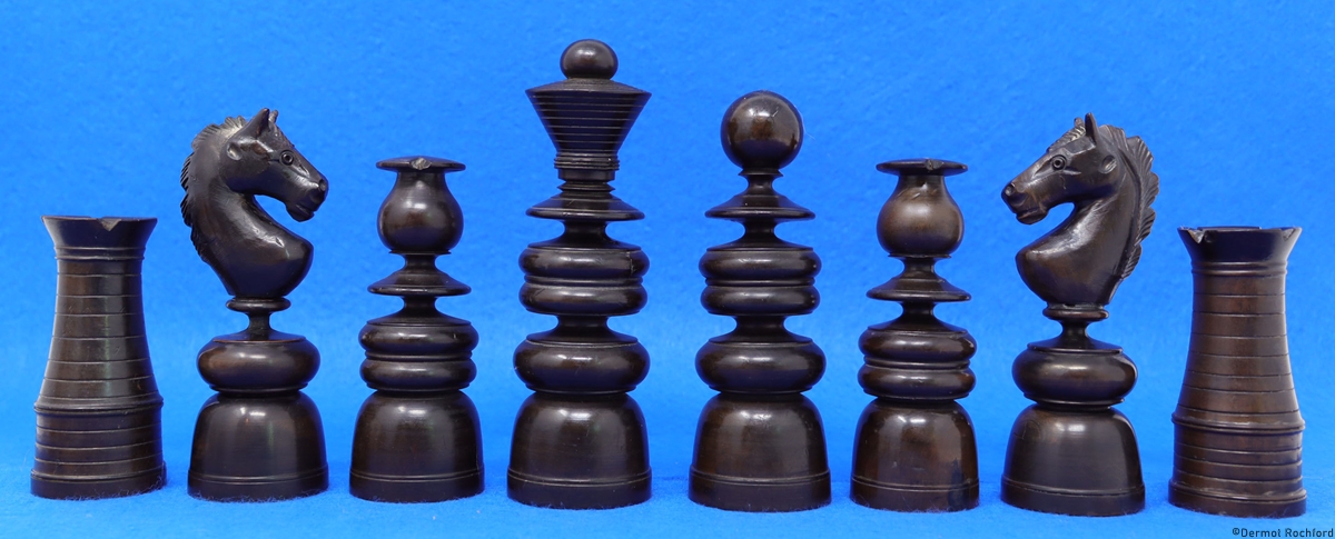 Antique french st. george Chess Set
