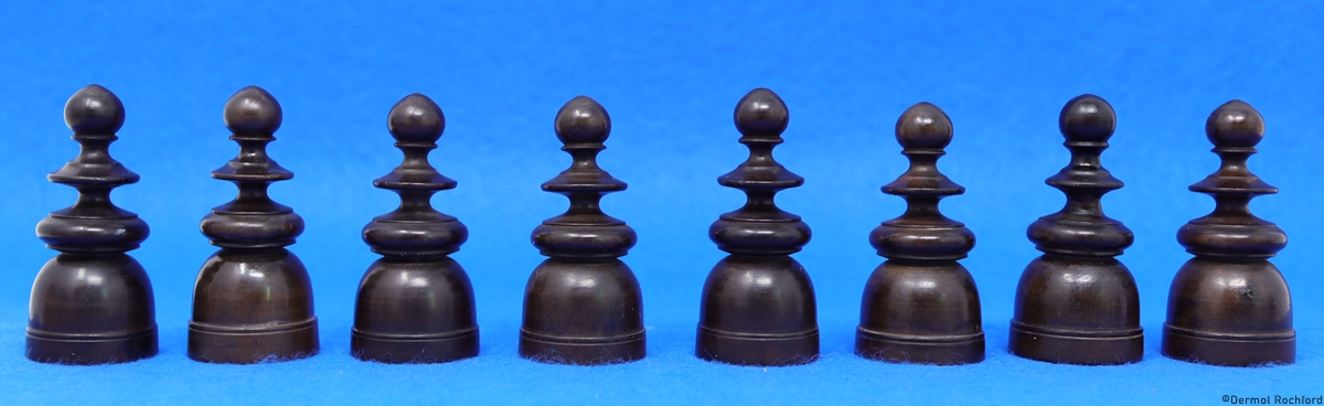 Antique french st. george Chess Set