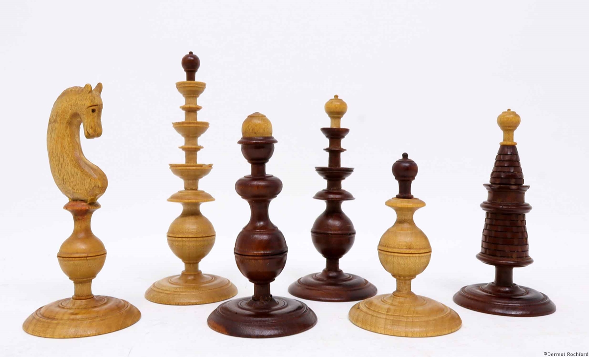 Antique Selenus Chess Set
