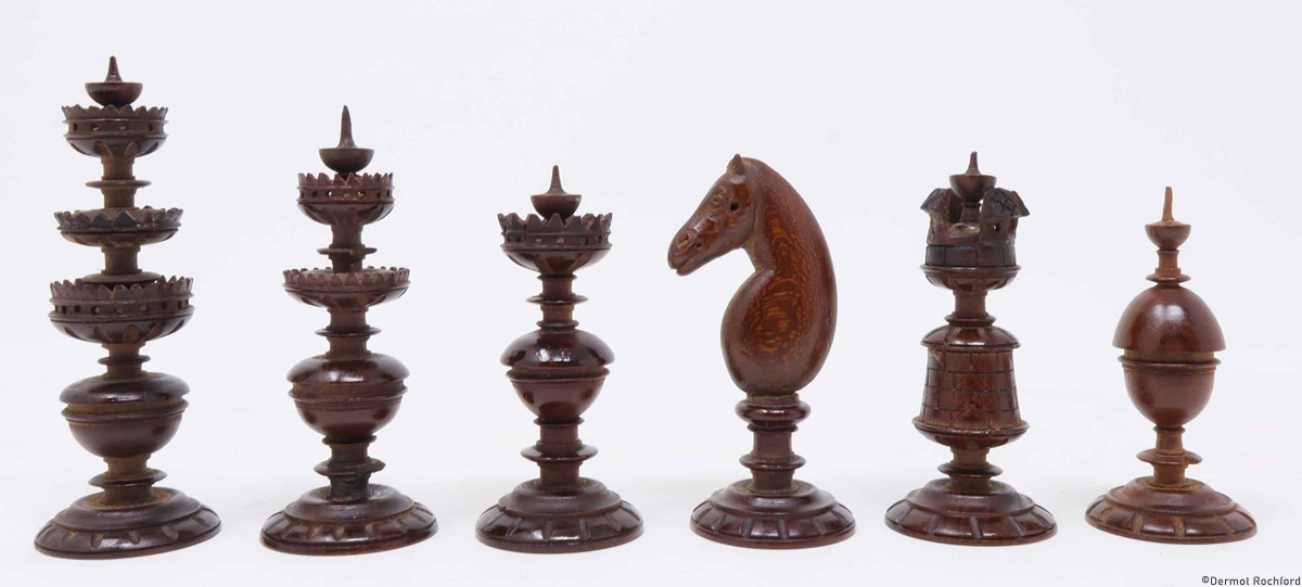 Antique Italian Chess Set