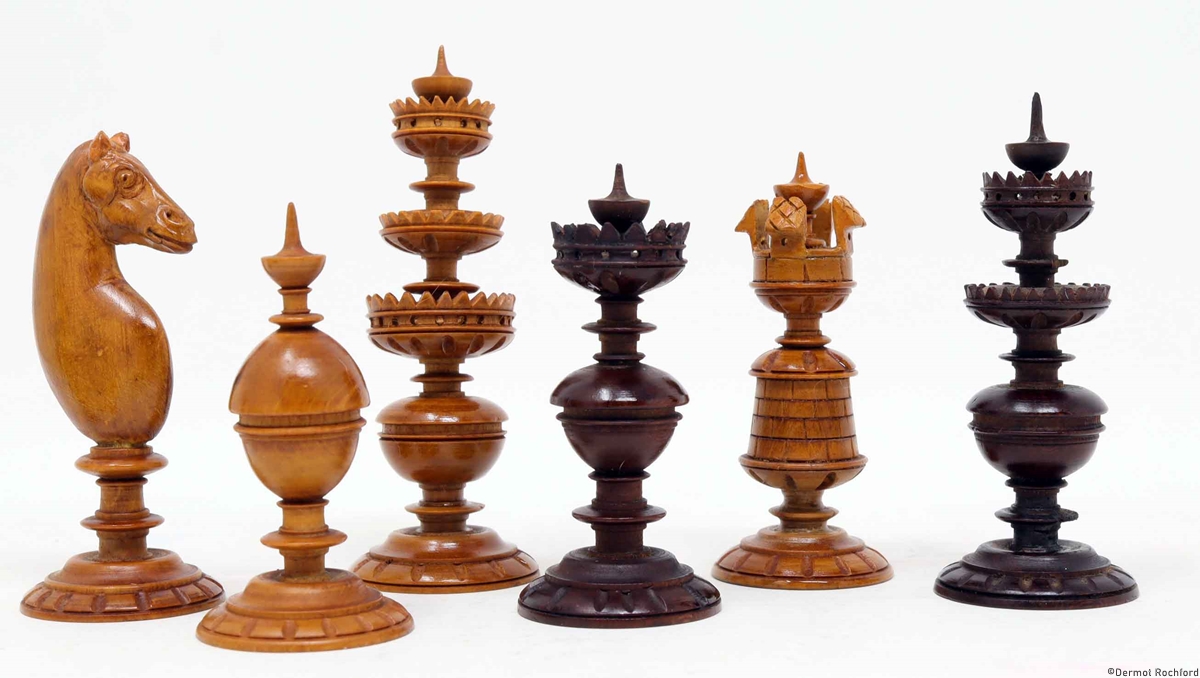Antique Italian Chess Set
