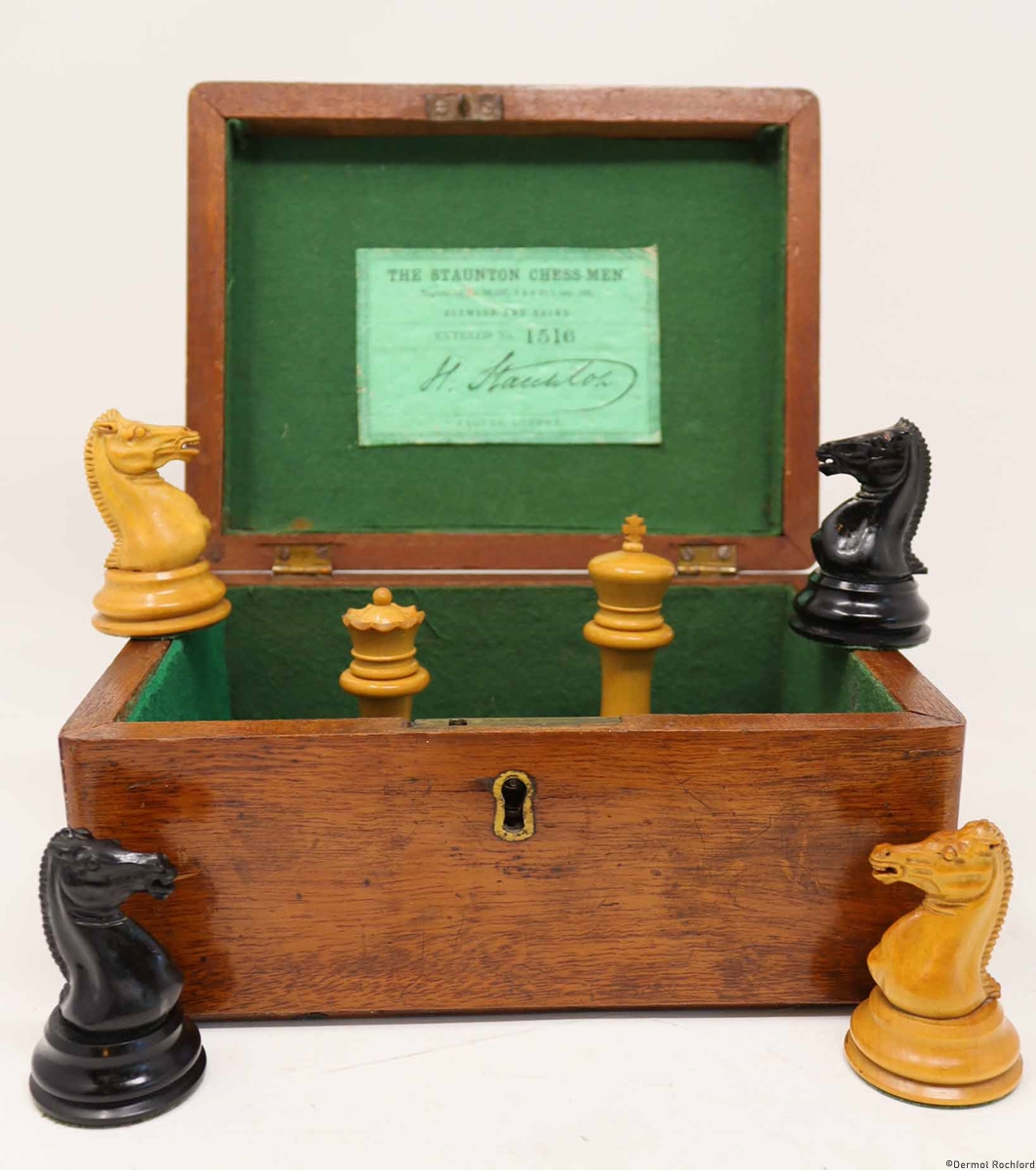 Early Antique Jaques Chess Set
