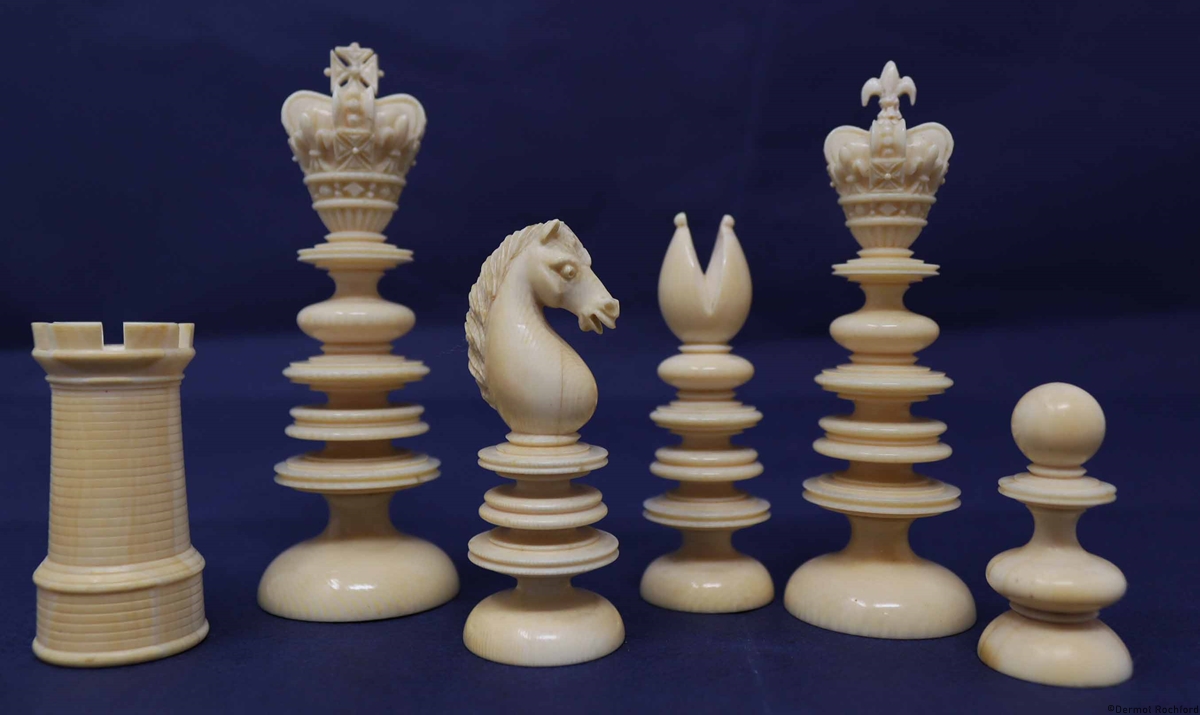 Late 18th Century Chess Set by Calvert