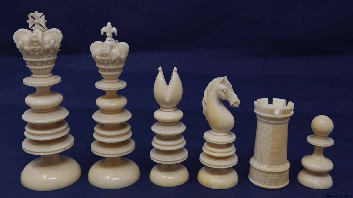 Late 18th Century Chess Set by Calvert