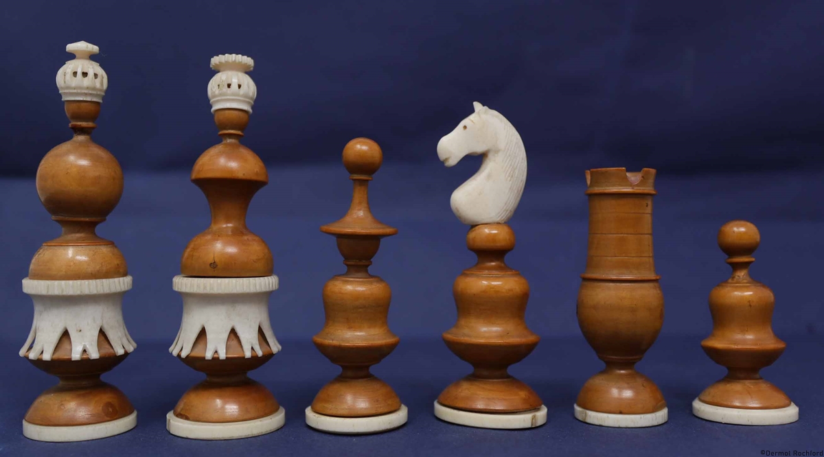 Antique Lyon Chess Set